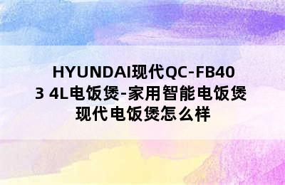 HYUNDAI现代QC-FB403 4L电饭煲-家用智能电饭煲 现代电饭煲怎么样